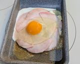 朝食☆お花の目玉焼きトースト作り方3写真