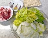 とろみ白菜うどん作り方1写真