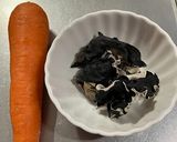 人参ときくらげ炒め作り方1写真