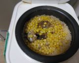 サバ味噌缶とたっぷりコーンの炊き込みご飯作り方1写真