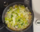 旨味凝縮！塩揉み白菜のワンパン和風パスタ作り方20写真