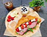 カフェ風💕クロワッサンサンド🥐🐟🍅🧀🌿作り方4写真