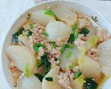 かぶと鶏挽肉のそぼろ煮作り方6写真
