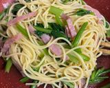 小松菜とベーコンの香味パスタ♪作り方4写真