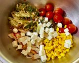 夏野菜のクリチ柚子胡椒ダシダハニー和え！作り方13写真