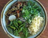 山菜とめかぶの蕎麦作り方5写真
