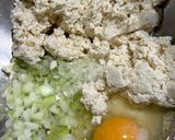 冷凍豆腐使用⭐︎和風チーズinハンバーグ作り方3写真