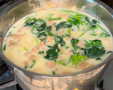 ほうれん草と肉そぼろの豆乳うどん作り方4写真
