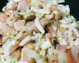 マッシュルーム入りチキンライス作り方1写真