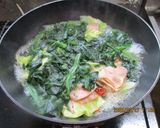 キャベツとほうれん草ベーコンのトロ煮😋作り方3写真