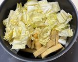 【簡単副菜】柔らか白菜とおあげさんの煮物作り方2写真