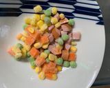 レンジ簡単中華風ナポリタン味炒飯弁当作り方2写真