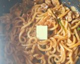 豚バラ肉と卵のナポリタンうどん作り方6写真
