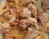 鶏肉と玉ねぎとちりめんじゃこのパスタ作り方3写真
