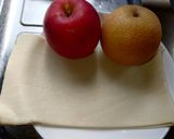 林檎＆梨のバターソテーパイ焼き作り方1写真
