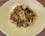 今夜の夕飯♪旨だし豚キムチ作り方4写真