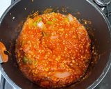 超簡単！鶏胸挽肉のミートソースパスタスパゲティ作り方4写真