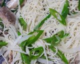 簡単！さば缶とねぎのそうめんチャンプルー作り方4写真