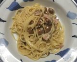 なめこと生ハムのクリームスパゲッティ作り方8写真
