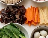縦切りレンコンの食感！あんかけ焼きそば作り方1写真