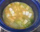 豆腐と油揚げの味噌汁（カボチャ使用）作り方6写真
