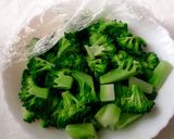 ブロッコリーの炒り卵あんかけ作り方1写真