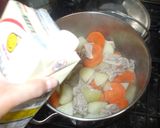 豆乳スープ♪簡単野菜スープ豚肉じゃが芋作り方9写真