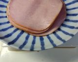 九条ねぎとハムの玉子焼き味付は塩こんぶ作り方2写真
