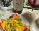 簡単　野菜もりもりパンピザ作り方10写真