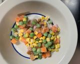 全てレンジ洋風味噌親子丼味オムライス弁当作り方1写真