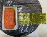 大葉と芽ネギと胡麻昆布のスパムおむすび作り方12写真