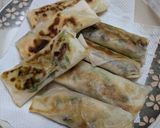 2種の焼き春巻き②いわしと炒め野菜作り方3写真