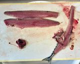 秋刀魚と大葉のペペロンチーノ作り方1写真