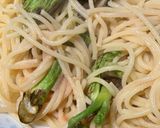 簡単　タラの芽たらこパスタ作り方5写真