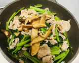 お弁当用★小松菜と豚肉の中華炒め作り方3写真