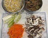 たっぷり野菜のコムタン風スープ作り方1写真