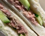 簡単　シーチキンきゅうりサンドイッチ作り方6写真