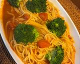 超簡単とまとブロッコリーのカレーパスタ作り方4写真
