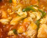 鶏肉とピーマンのトマト缶炒め作り方3写真