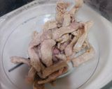 豚肉とオクラとイカの肝醤油炒め作り方3写真