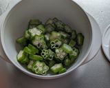 すき家のオクラ風～お弁当にも作り方3写真