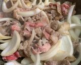 ゆかりのイブクロ　牛切り落としの甘辛炒め作り方3写真