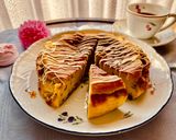 抹茶ホワイトチョコバスクチーズケーキ♡作り方8写真
