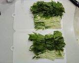 水菜とカボチャの炒めもの作り方1写真