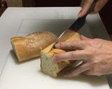 バケットのクロックマダム風茄子バーガー作り方2写真