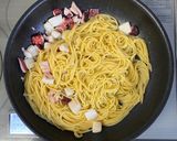イカとタコの海鮮パスタ作り方5写真