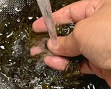 生メカブと鰹節の旨味噌汁作り方1写真