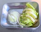 コンビーフ卵サラダ丼作り方1写真