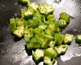 簡単！豆腐のピリ辛オクラあん作り方2写真
