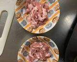 レンジ根菜茄子梅レモンウスター味甘酢豚作り方3写真
